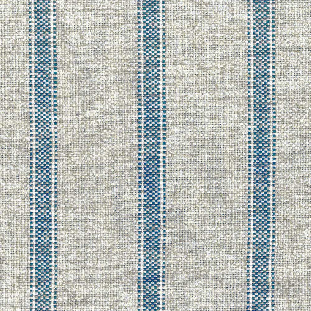Ian Mankin Forfar Stripe Bluestone Made to Measure Curtains