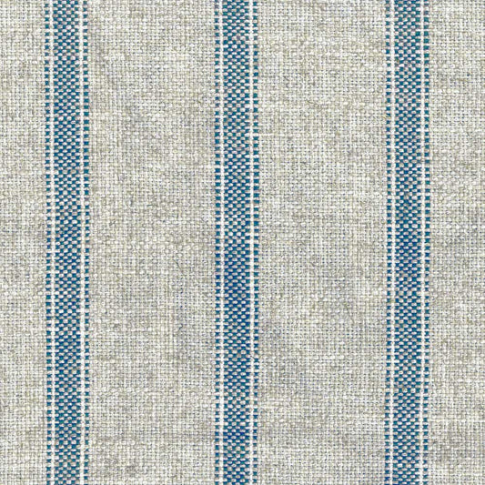 Ian Mankin Forfar Stripe Bluestone Made to Measure Curtains