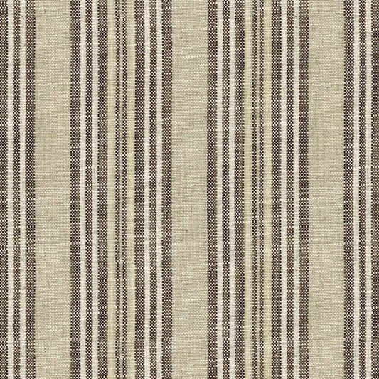 Ian Mankin Jura Stripe Brown Made to Measure Curtains