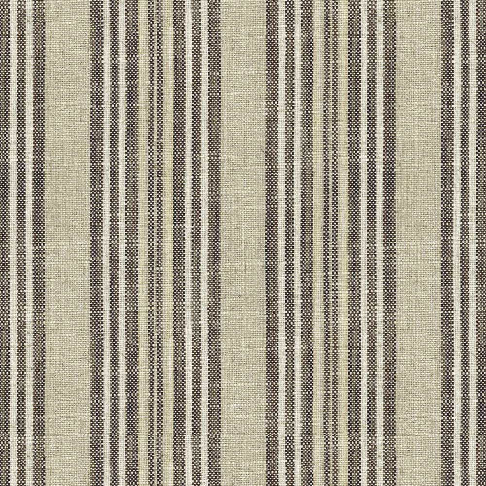 Ian Mankin Jura Stripe Brown Made to Measure Roman Blinds