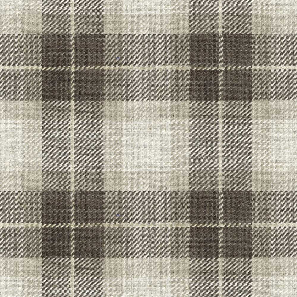 Ian Mankin Kintyre Check Brown Made to Measure Curtains