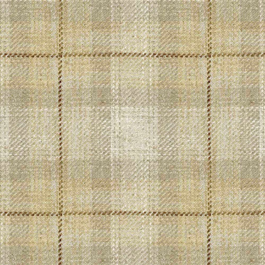 Ian Mankin Kintyre Check Natural Made to Measure Curtains