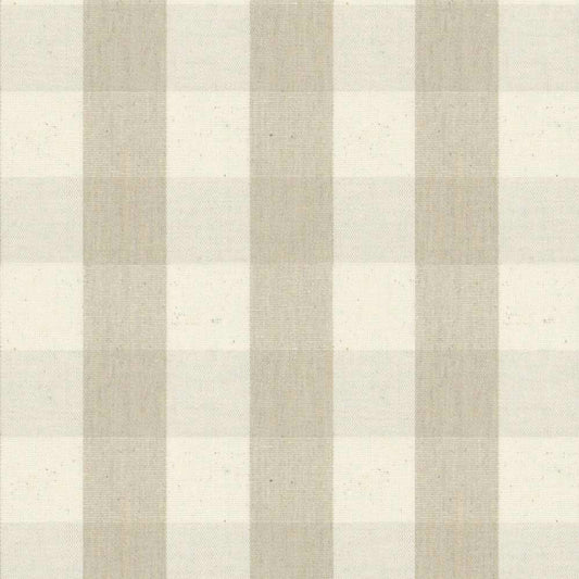 Ian Mankin Suffolk Check Large Cream Made to Measure Curtains