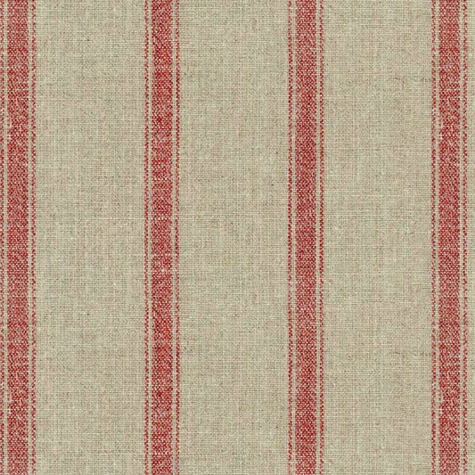 Ian Mankin Angus Stripe Nordic Red Made to Measure Curtains