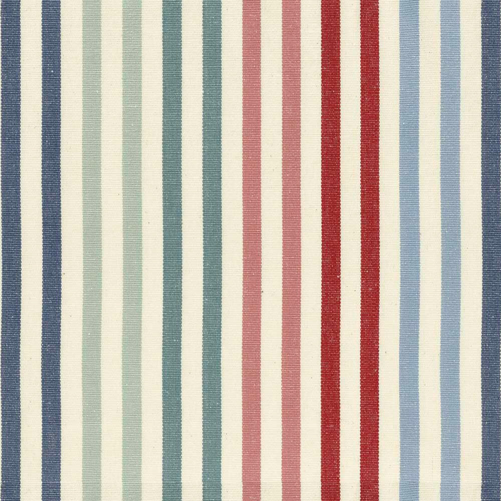 Ian Mankin Ascot Stripe Reds Made to Measure Roman Blinds