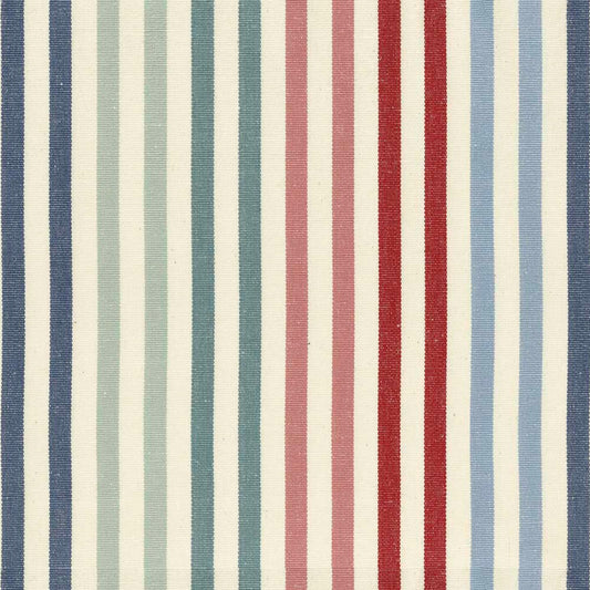 Ian Mankin Ascot Stripe Reds Made to Measure Roman Blinds
