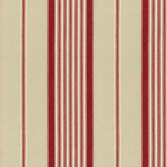 Ian Mankin Empire Stripe 1 Peony Made to Measure Curtains