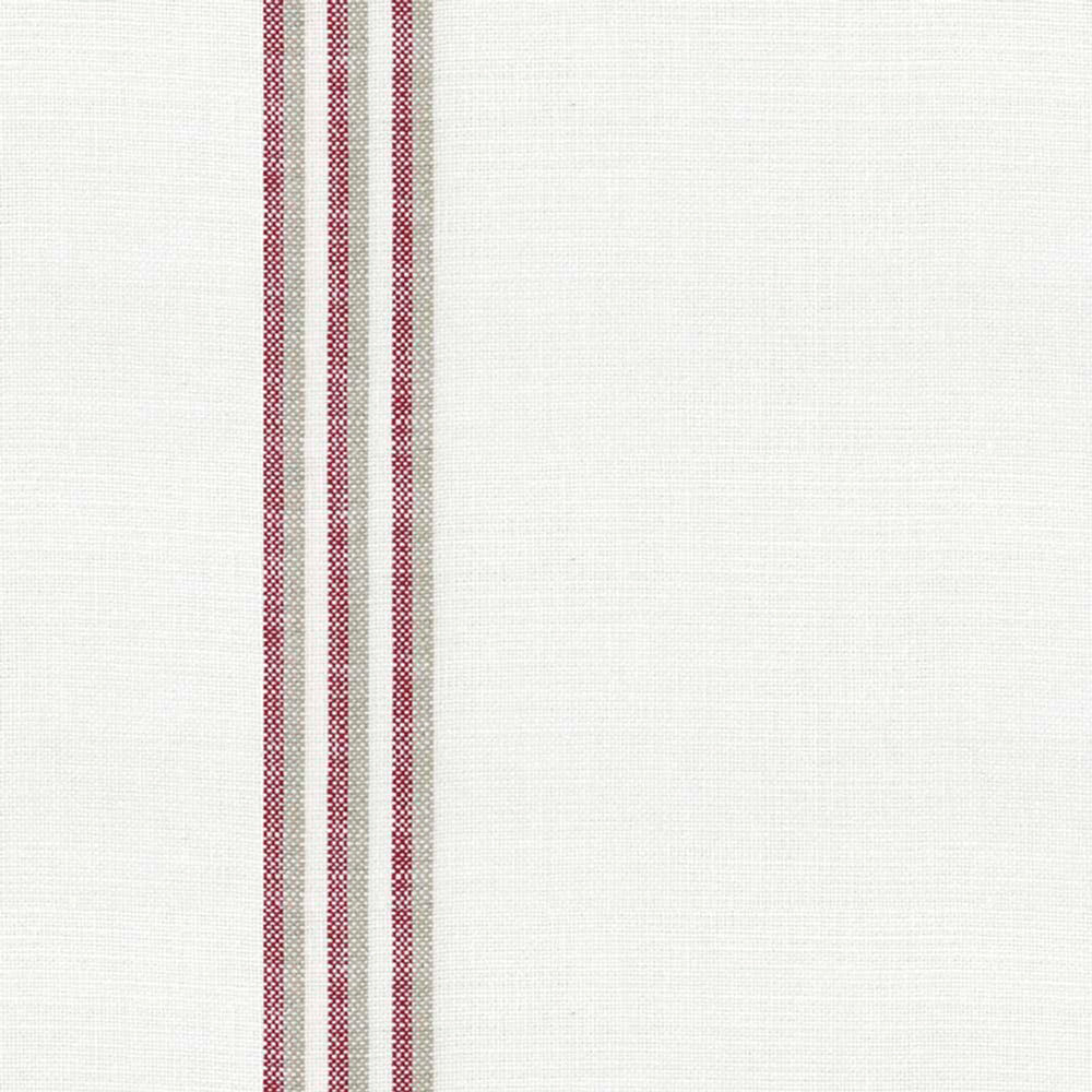 Ian Mankin Grain Stripe Peony Made to Measure Curtains