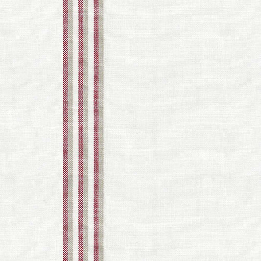 Ian Mankin Grain Stripe Peony Made to Measure Roman Blinds