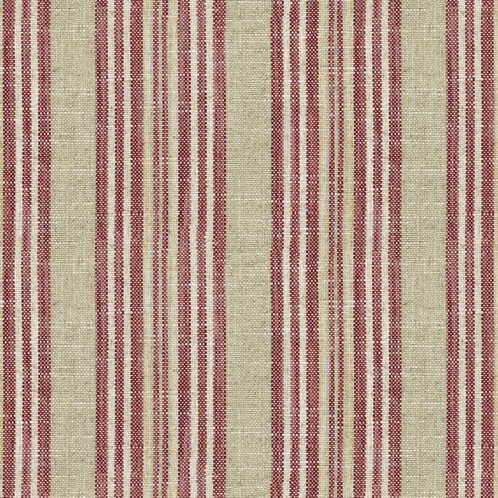 Ian Mankin Jura Stripe Peony Made to Measure Roman Blinds