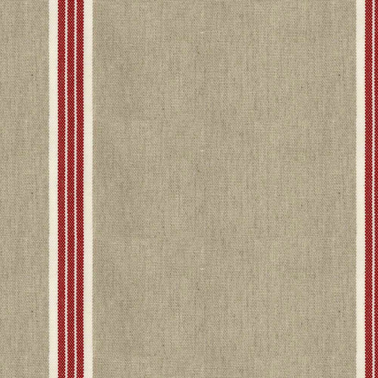 Ian Mankin Odeon Stripe 8 Peony Made to Measure Curtains