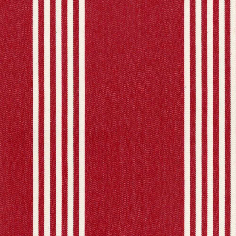 Ian Mankin Oxford Stripe Peony Made to Measure Curtains