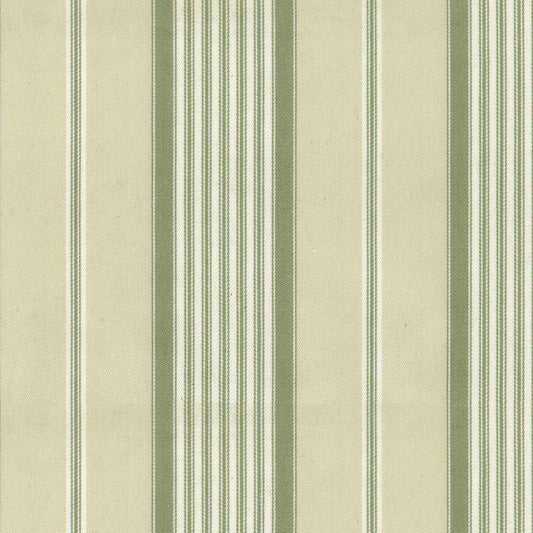 Ian Mankin Empire Stripe 1 Sage Made to Measure Roman Blinds