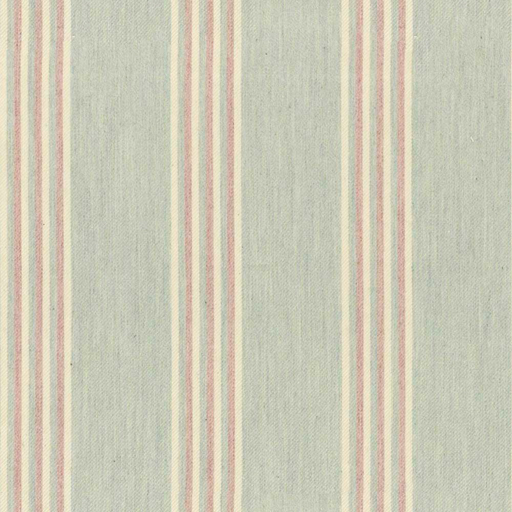 Ian Mankin Henley Stripe Mint/Pink Made to Measure Curtains