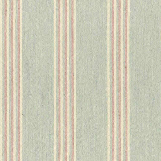 Ian Mankin Henley Stripe Mint/Pink Made to Measure Curtains