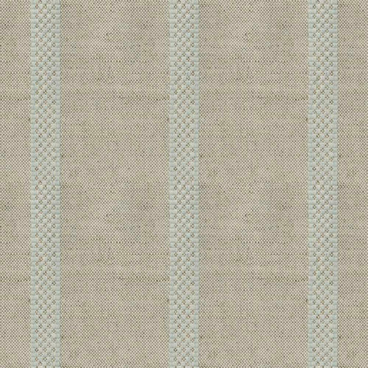 Ian Mankin Hopsack Stripe Mint Made to Measure Roman Blinds