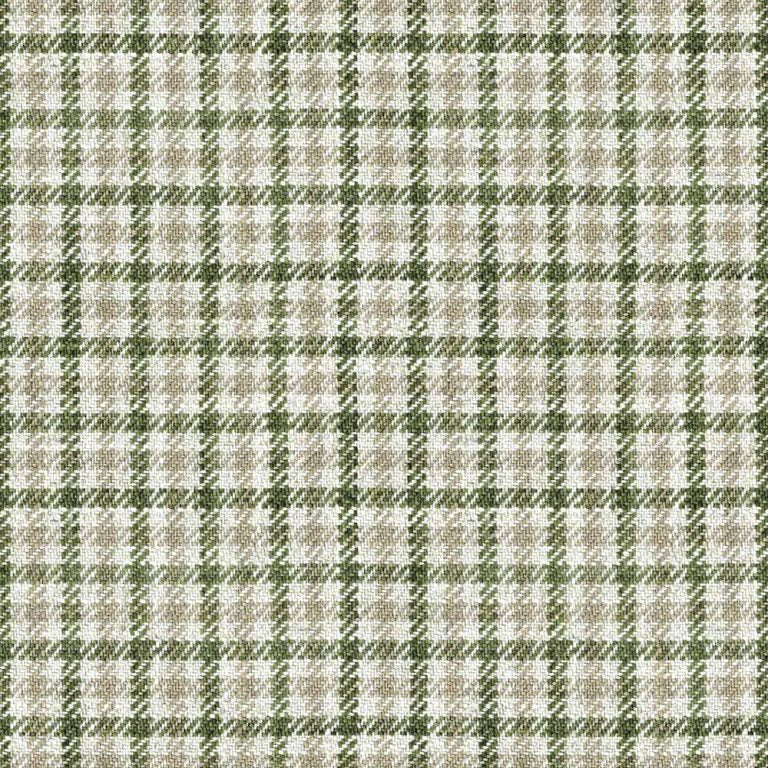 Ian Mankin Nairn Check Sage Made to Measure Roman Blinds