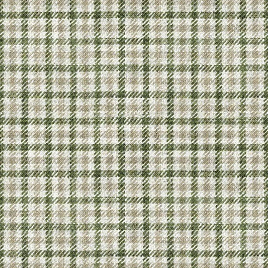 Ian Mankin Nairn Check Sage Made to Measure Roman Blinds
