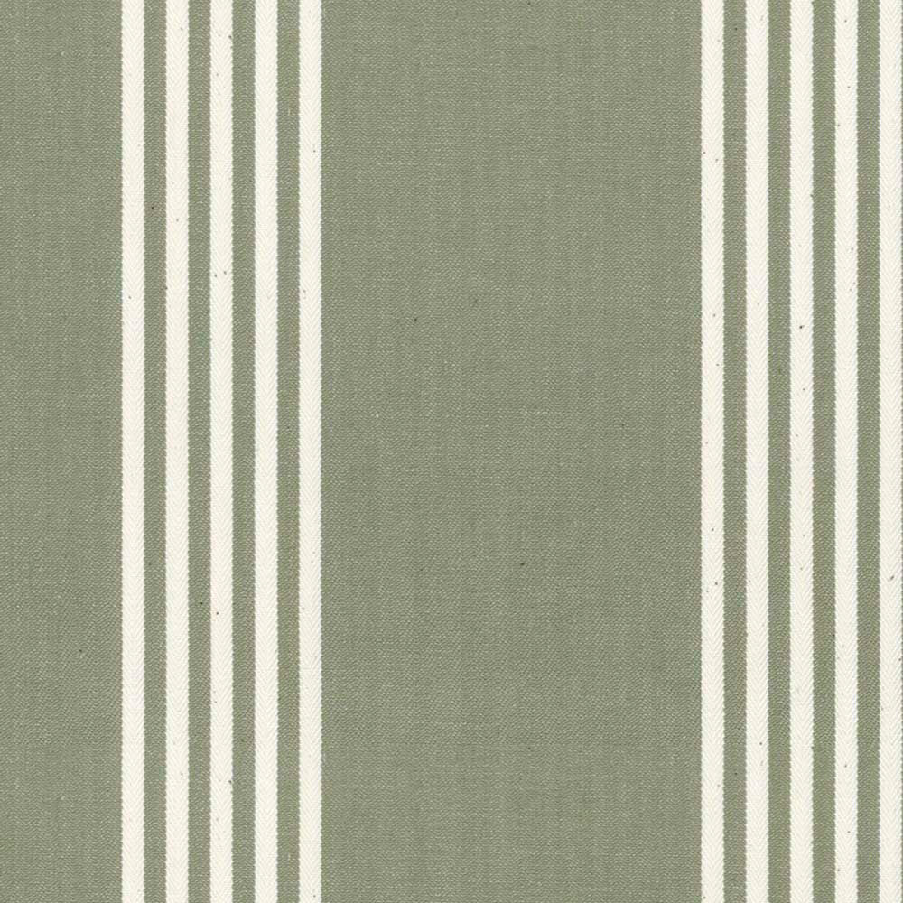 Ian Mankin Oxford Stripe Sage Made to Measure Curtains