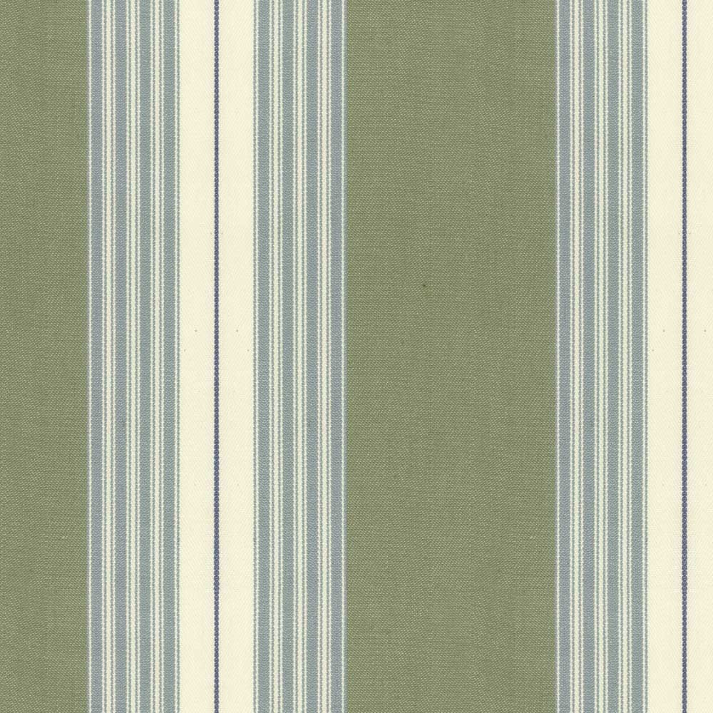 Ian Mankin Panama Stripe Seagreen/Sage Made to Measure Curtains