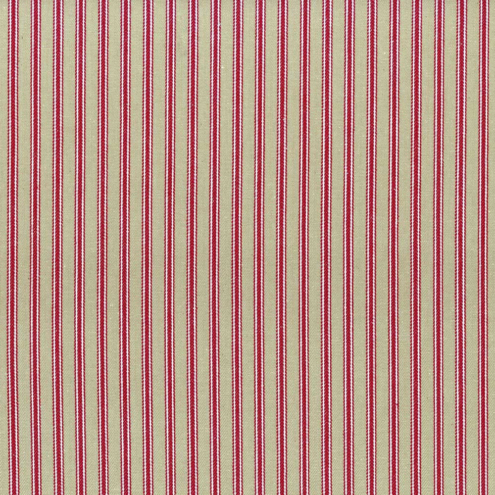 Ian Mankin Ticking Stripe 1 Antique Peony Made to Measure Curtains