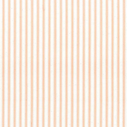 Ian Mankin Ticking Stripe 1 Apricot Made to Measure Curtains