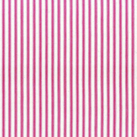 Ian Mankin Ticking Stripe 1 Cerise Made to Measure Curtains