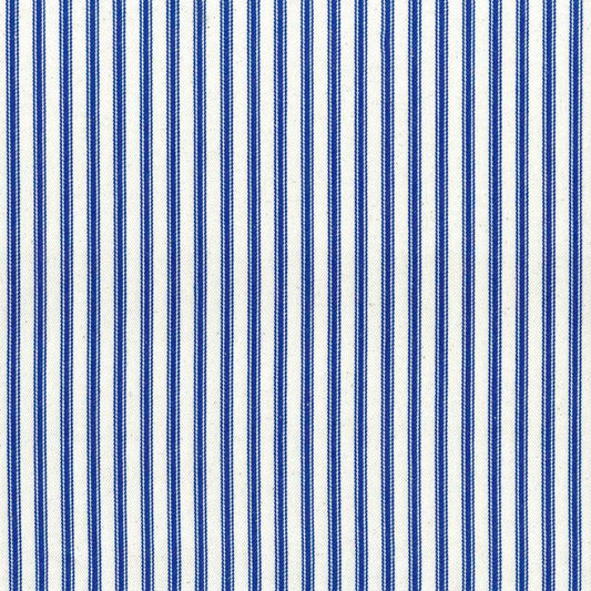 Ian Mankin Ticking Stripe 1 Cobalt Made to Measure Curtains