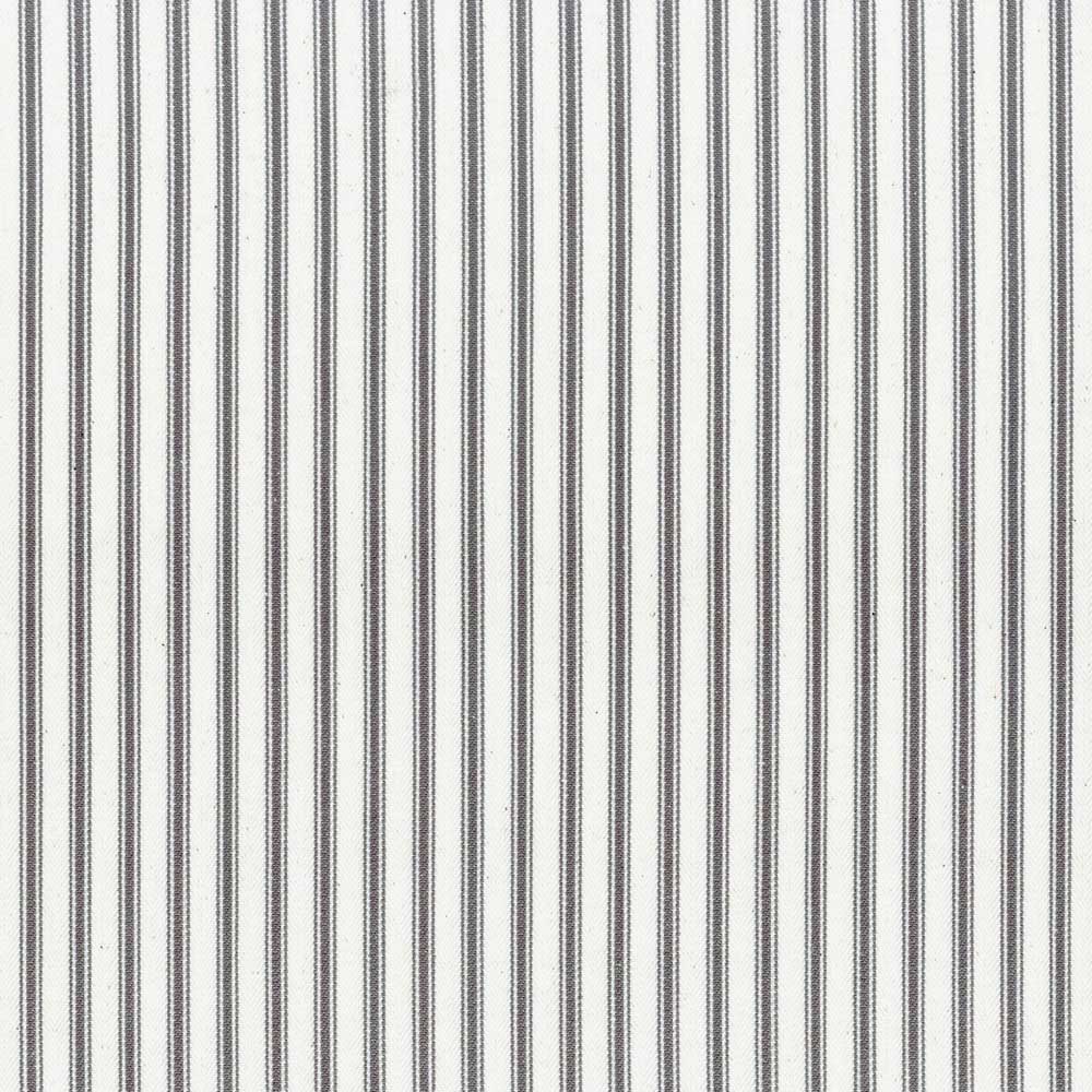 Ian Mankin Ticking Stripe 1 Dark Grey Made to Measure Roman Blinds