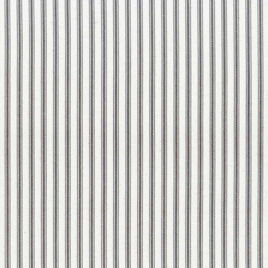 Ian Mankin Ticking Stripe 1 Dark Grey Made to Measure Curtains