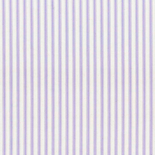 Ian Mankin Ticking Stripe 1 Lilac Made to Measure Roman Blinds