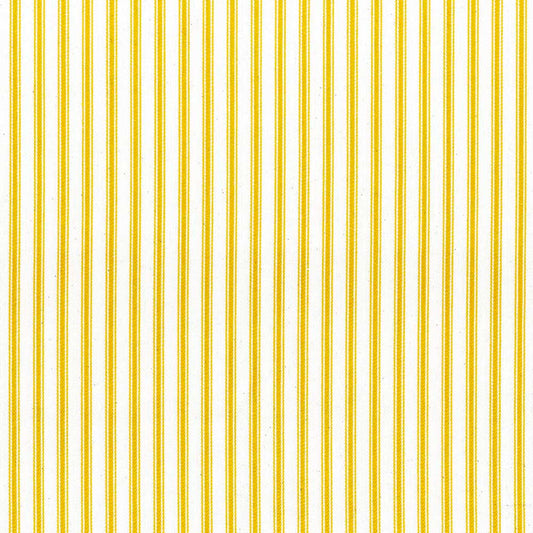 Ian Mankin Ticking Stripe 1 Ochre Made to Measure Roman Blinds