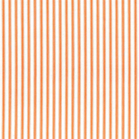 Ian Mankin Ticking Stripe 1 Orange Made to Measure Roman Blinds