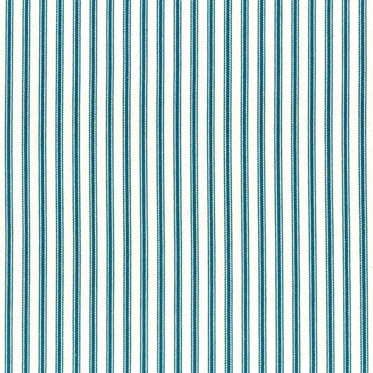 Ian Mankin Ticking Stripe 1 Peacock Made to Measure Roman Blinds