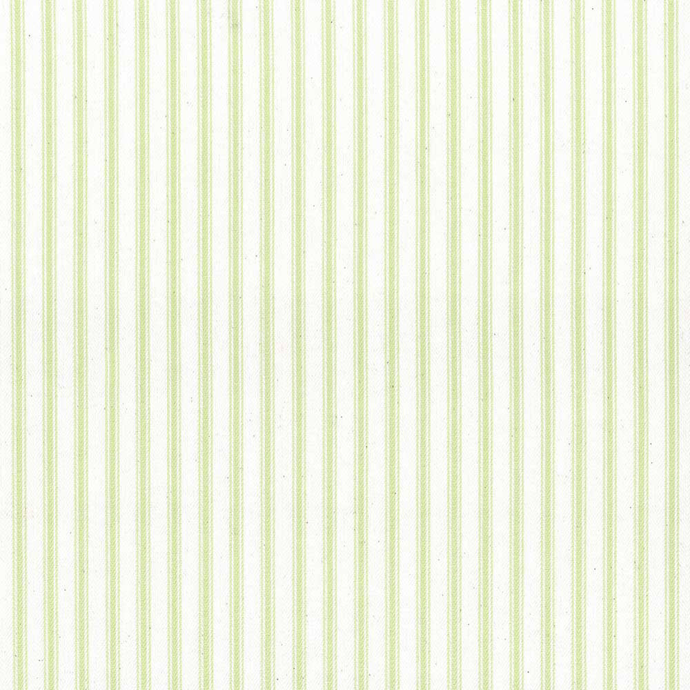 Ian Mankin Ticking Stripe 1 Pistachio Made to Measure Roman Blinds