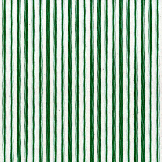 Ian Mankin Ticking Stripe 1 Racing Green Made to Measure Curtains