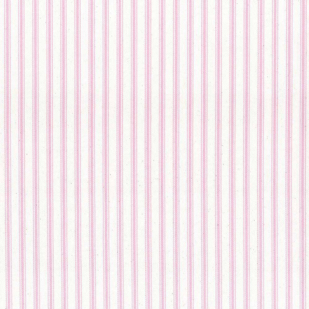 Ian Mankin Ticking Stripe 1 Peony Made to Measure Curtains