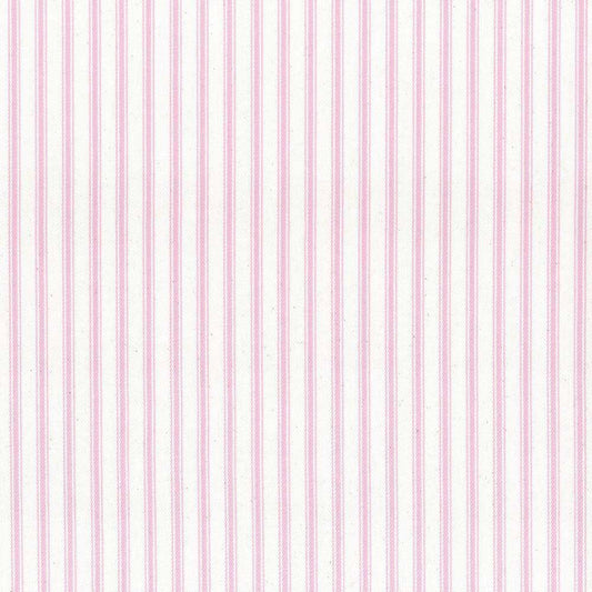 Ian Mankin Ticking Stripe 1 Peony Made to Measure Curtains
