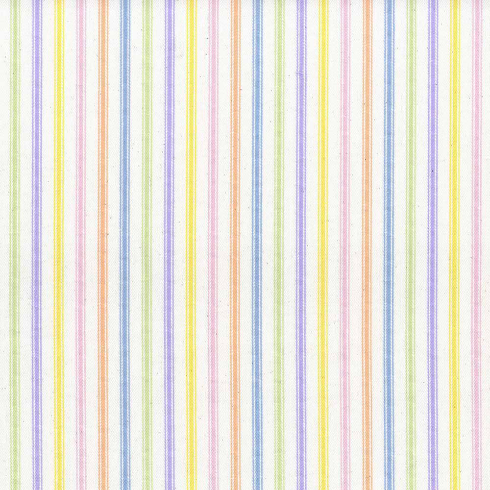 Ian Mankin Ticking Stripe 1 Tutti Frutti Mixed Made to Measure Curtains