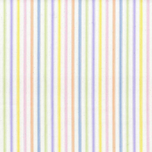 Ian Mankin Ticking Stripe 1 Tutti Frutti Mixed Made to Measure Curtains