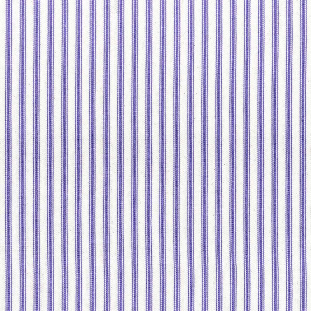 Ian Mankin Ticking Stripe 1 Violet Made to Measure Curtains