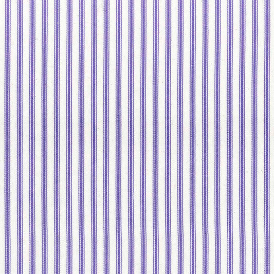 Ian Mankin Ticking Stripe 1 Violet Made to Measure Curtains