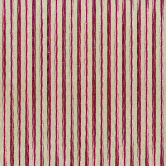 Ian Mankin Ticking Stripe 1 Rustic Claret Made to Measure Roman Blinds