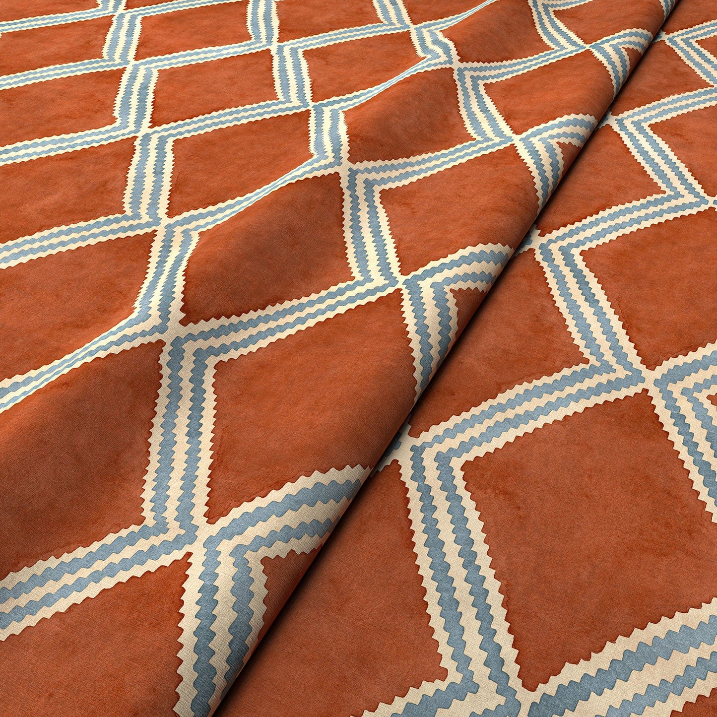 Linwood Inca Brick FR Made to Measure Curtains