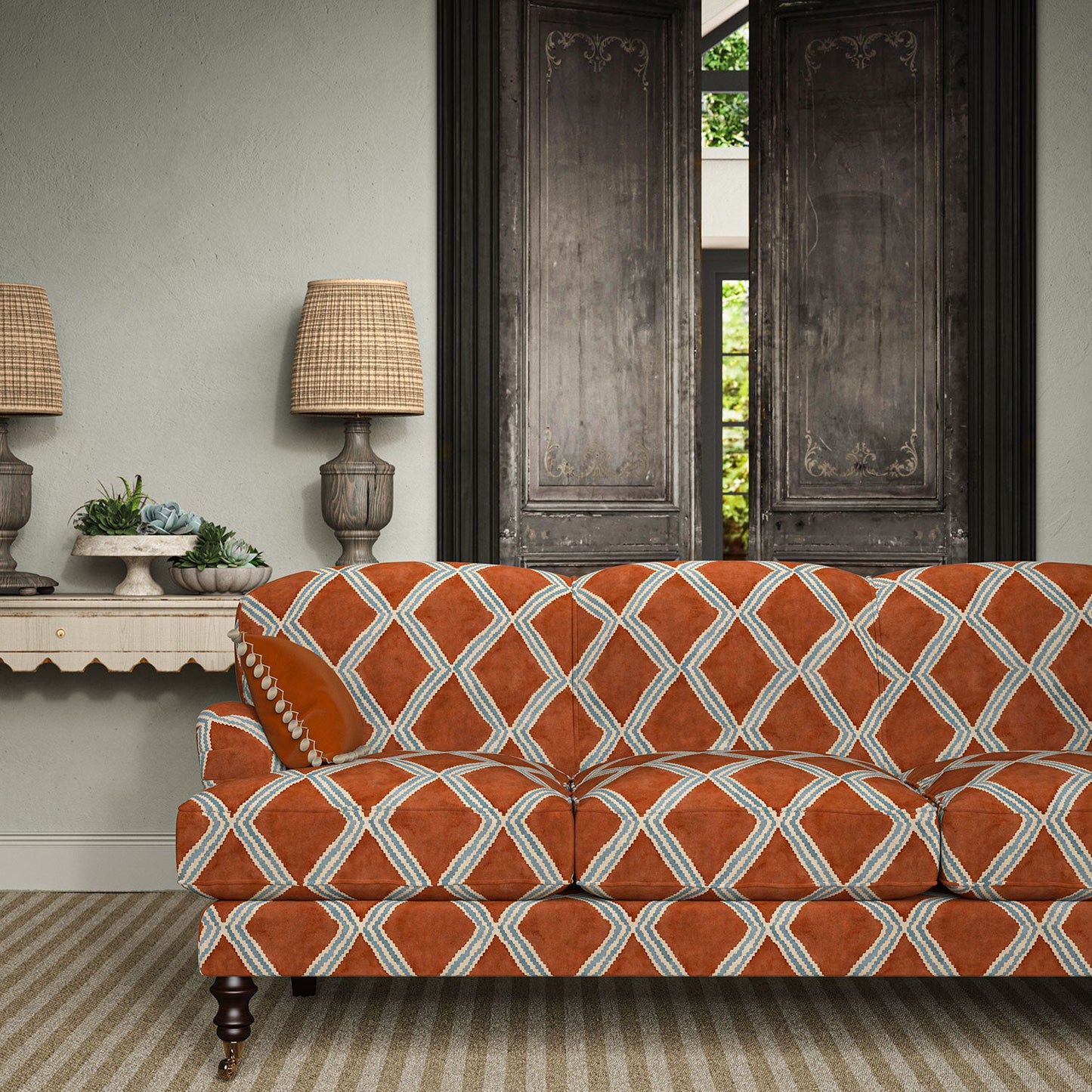 Linwood Inca Brick FR Made to Measure Curtains