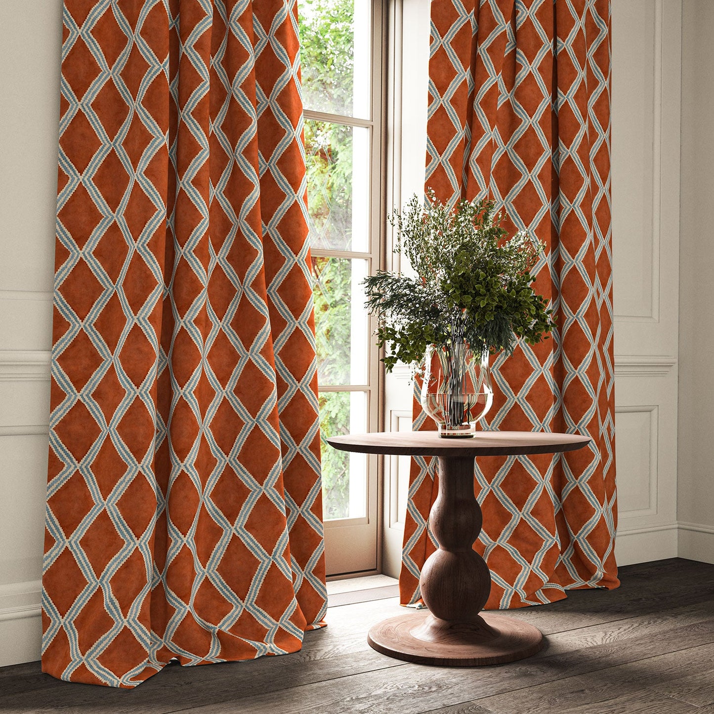 Linwood Inca Brick FR Made to Measure Curtains