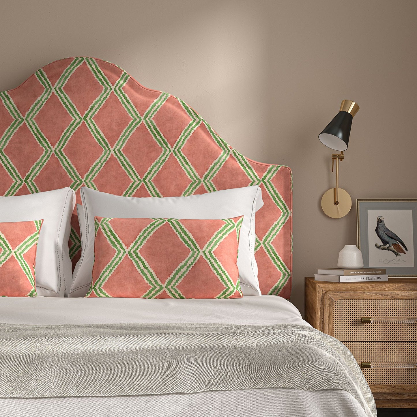 Linwood Inca Miami Pink FR Made to Measure Curtains