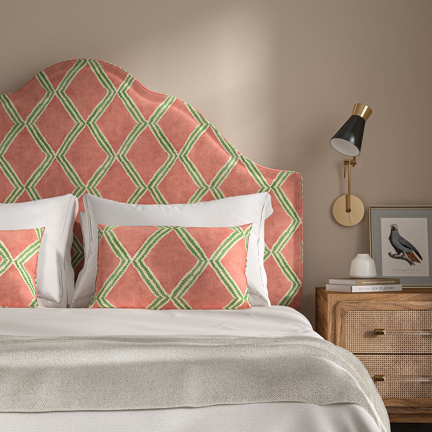 Linwood Inca Miami Pink FR Made to Measure Curtains