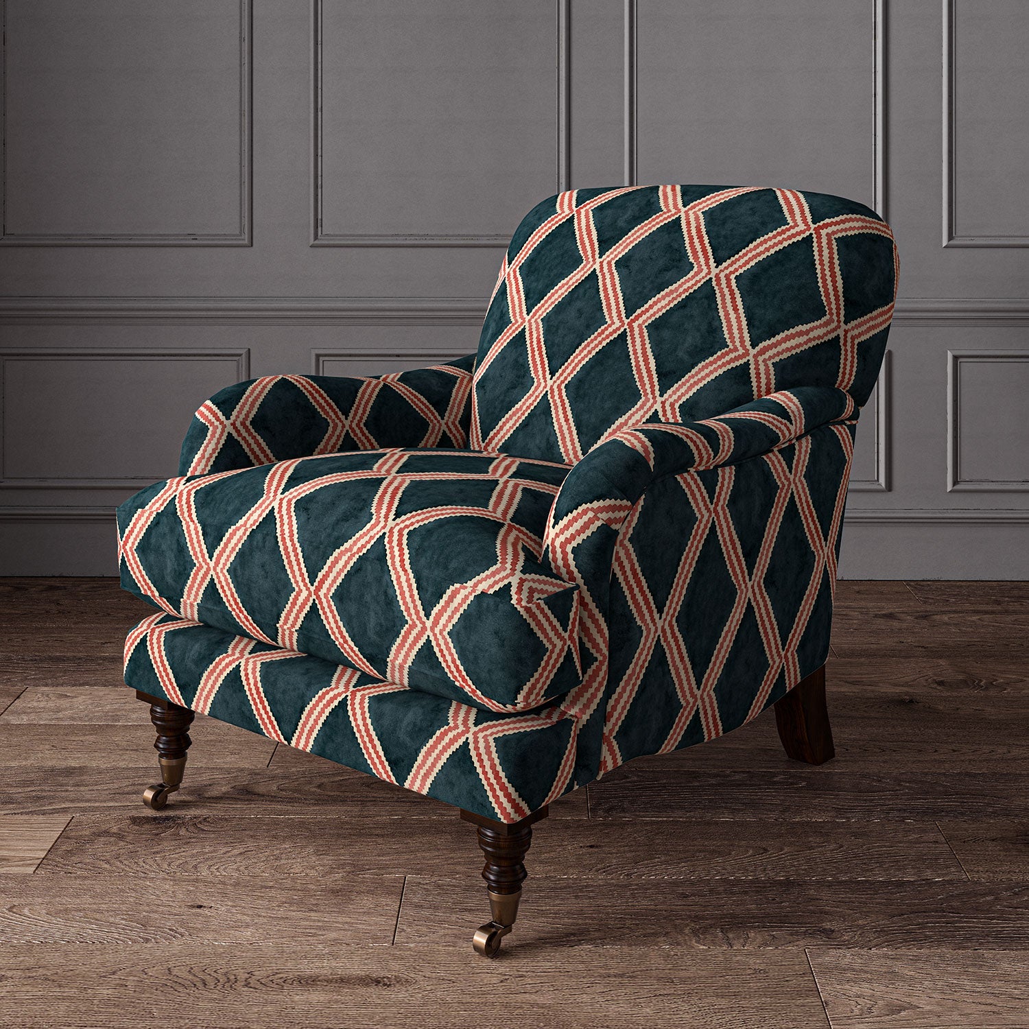 Linwood Inca Midnight Berry FR Made to Measure Curtains