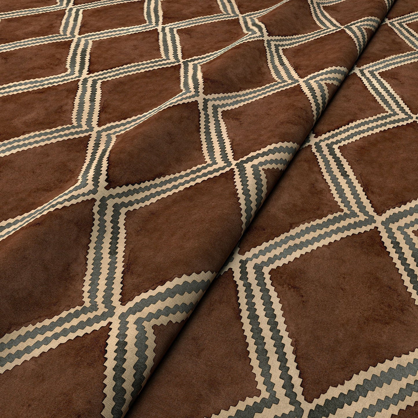 Linwood Inca Mocha FR Made to Measure Curtains